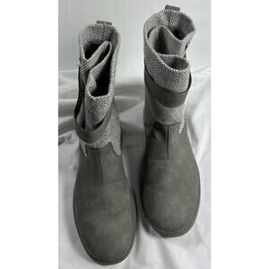 Hey Dude Women’s Robin Gray Pull-On Boots Sz 10/EU 41 Slip On Adjustable EUC